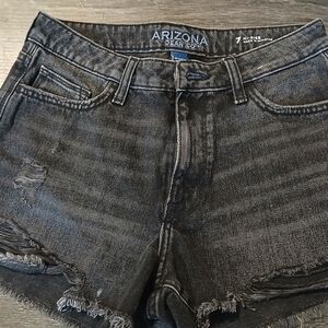 Arizona Jean Company Women's Black Denim Shorts